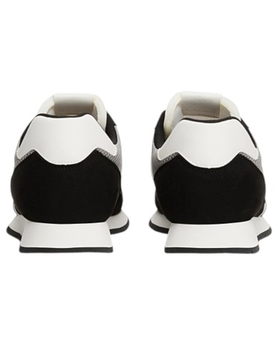 Sneakers Uomo Tommy Hilfiger Tjm Runner Flag Logo Mesh Leather Black