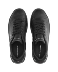 Sneakers Uomo Tommy Hilfiger Th Court Line Logo Leather Black