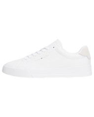 Sneakers Uomo Tommy Hilfiger Th Court Line Logo Leather White