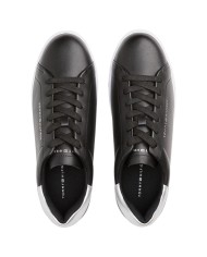 Sneakers Donna Tommy Hilfiger Essential Platform Line Logo Leather Black