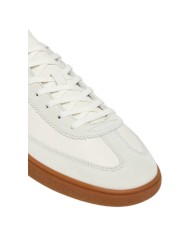 Sneaker Uomo Ralph Lauren Bedford in Camoscio e Pelle Bianco verde
