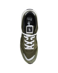 Sneaker Uomo Ralph Lauren Train 89 V2 in Camoscio Verde