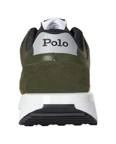Sneaker Uomo Ralph Lauren Train 89 V2 in Camoscio Verde