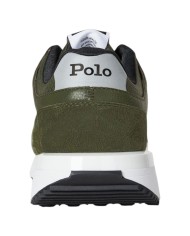 Sneaker Uomo Ralph Lauren Train 89 V2 in Camoscio Verde