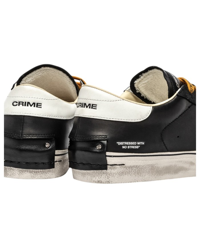 Sneakers Uomo Crime London Distressed 2.0 Leather Black