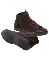 Stivaletto Uomo Crime London High Top Minimal Leather Shadow High Brown