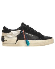 Sneakers Donna Crime London Sk8 Deluxe Glitter Leather Black Gold