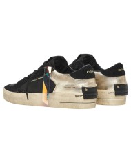 Sneakers Donna Crime London Sk8 Deluxe Glitter Leather Black Gold
