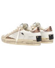 Sneakers Donna Crime London Sk8 Deluxe Leather White Caramel Brulée