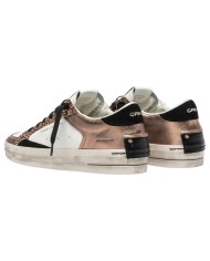 Sneakers Donna Crime London Sk8 Deluxe Leather White Bronze Ambre Glam