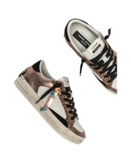 Sneakers Donna Crime London Sk8 Deluxe Leather White Bronze Ambre Glam