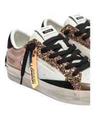 Sneakers Donna Crime London Sk8 Deluxe Leather White Bronze Ambre Glam