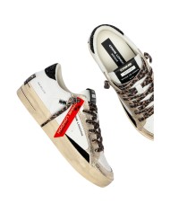 Sneakers Donna Crime London Sk8 Deluxe Leather White Arctic Shadow
