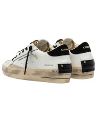 Sneakers Donna Crime London Sk8 Deluxe Wedge Leather White Satin Spell