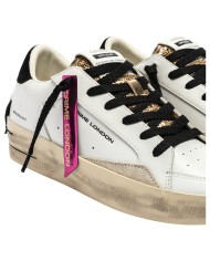 Sneakers Donna Crime London Sk8 Deluxe Wedge Leather White Satin Spell