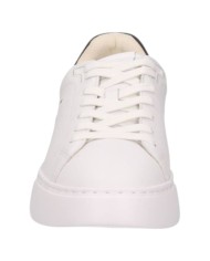 Sneaker Uomo Ralph Lauren RLite Court in Pelle Martellata Bianco Nero