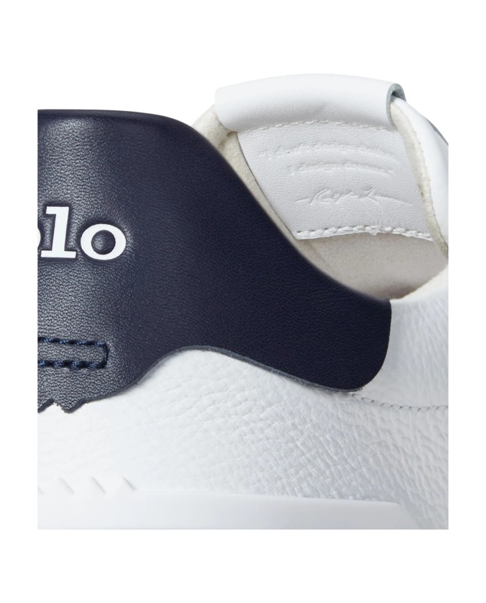 Sneaker Uomo Ralph Lauren RLite Sport in Camoscio e Pelle Bianco Blu