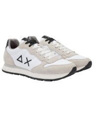 Sneakers Uomo Sun 68 Δ X Tom Solid Mesh Suede Bianco