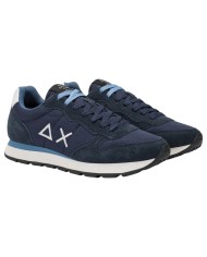 Sneakers Uomo Sun 68 Δ X Tom Solid Mesh Suede Navy Blue