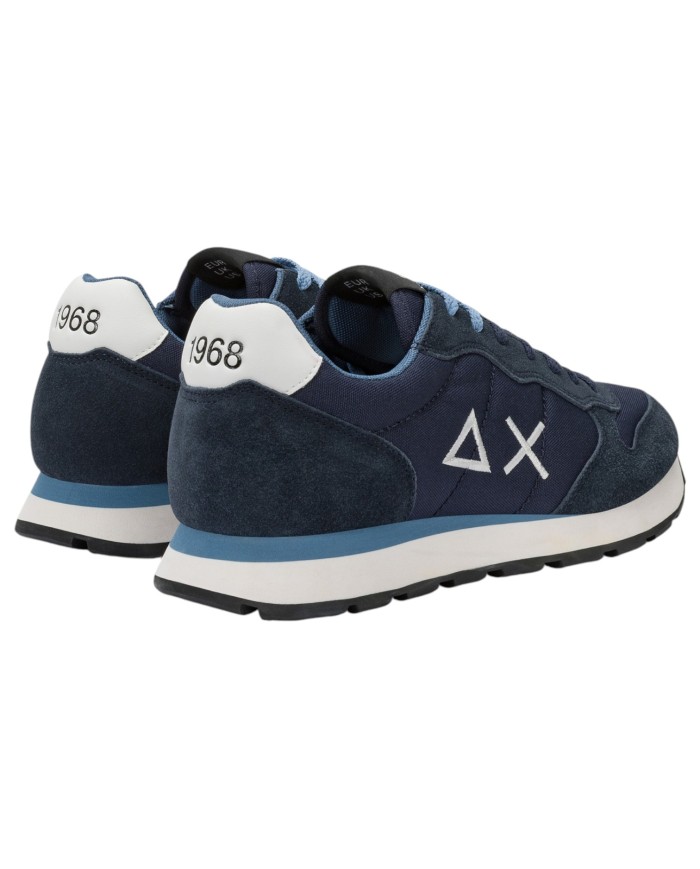 Sneakers Uomo Sun 68 Δ X Tom Solid Mesh Suede Navy Blue