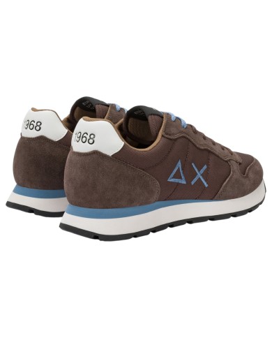 Sneakers Uomo Sun 68 Δ X Tom Solid Mesh Suede Marrone