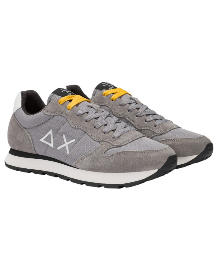 Sneakers Uomo Sun 68 Δ X Tom Solid Mesh Suede Grigio Medio