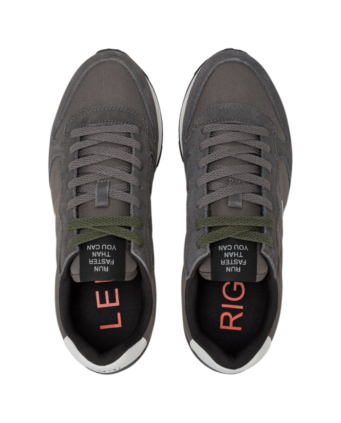 Sneakers Uomo Sun 68 Δ X Tom Solid Mesh Suede Grigio Scuro
