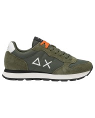 Sneakers Uomo Sun 68 Δ X Tom Solid Mesh Suede Militare Scuro