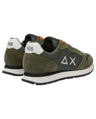 Sneakers Uomo Sun 68 Δ X Tom Solid Mesh Suede Militare Scuro