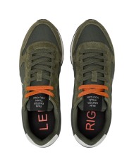 Sneakers Uomo Sun 68 Δ X Tom Solid Mesh Suede Militare Scuro