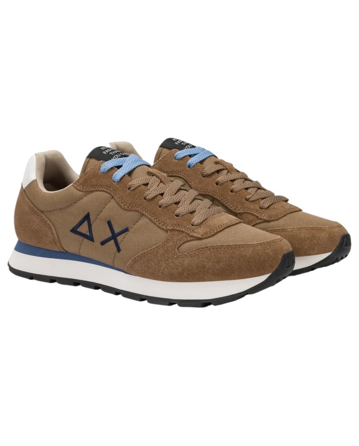 Sneakers Uomo Sun 68 Δ X Tom Solid Mesh Suede Volpe Beige