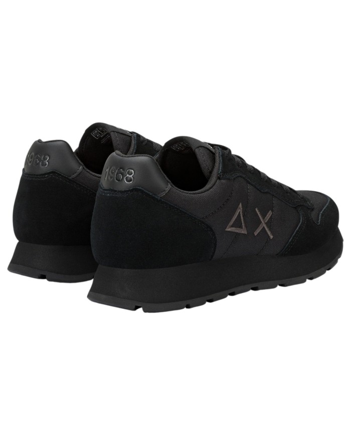 Sneakers Uomo Sun 68 Δ X Tom Solid Mesh Suede Nero Grigio Scuro