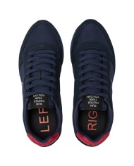Sneakers Uomo Sun 68 Δ X Tom Solid Mesh Suede Navy Blue Bordeaux