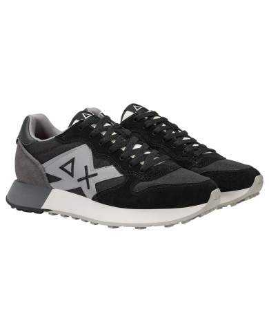 Sneakers Uomo Sun 68 Δ X Jaki Solid Suede Leather Nero