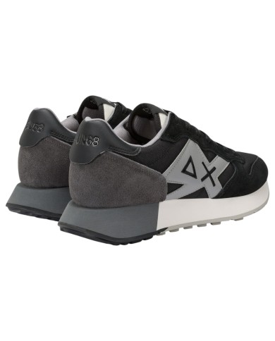 Sneakers Uomo Sun 68 Δ X Jaki Solid Suede Leather Nero