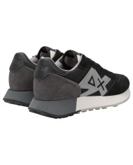 Sneakers Uomo Sun 68 Δ X Jaki Solid Suede Leather Nero