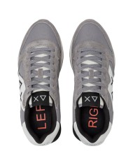 Sneakers Uomo Sun 68 Δ X Jaki Solid Suede Leather Grigio Medio