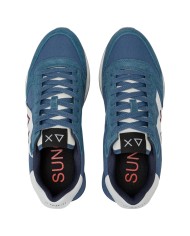 Sneakers Uomo Sun 68 Δ X Jaki Solid Suede Leather Avio Scuro Blue