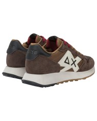 Sneakers Uomo Sun 68 Δ X Jaki Bicolor Suede Leather Marrone