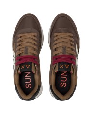 Sneakers Uomo Sun 68 Δ X Jaki Bicolor Suede Leather Marrone