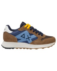 Sneakers Uomo Sun 68 Δ X Jaki Bicolor Suede Leather Volpe