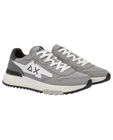 Sneakers Uomo Sun 68 Δ X Niki 2.0 Solid Leather Grigio Medio