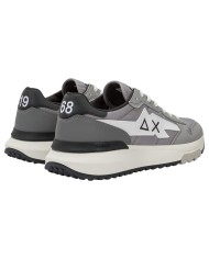 Sneakers Uomo Sun 68 Δ X Niki 2.0 Solid Leather Grigio Medio