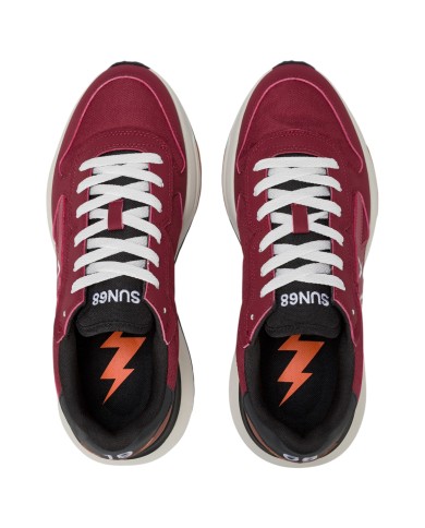 Sneakers Uomo Sun 68 Δ X Niki 2.0 Solid Leather Bordeaux