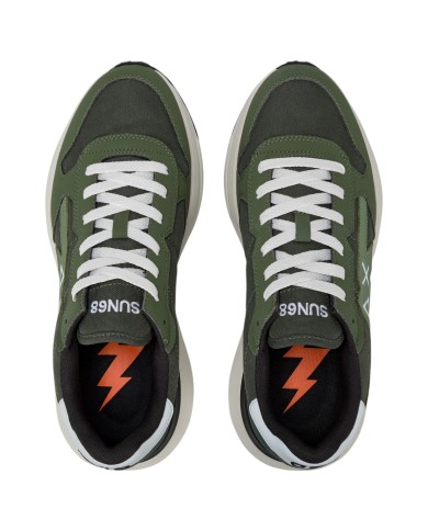 Sneakers Uomo Sun 68 Δ X Niki 2.0 Solid Leather Militare Scuro