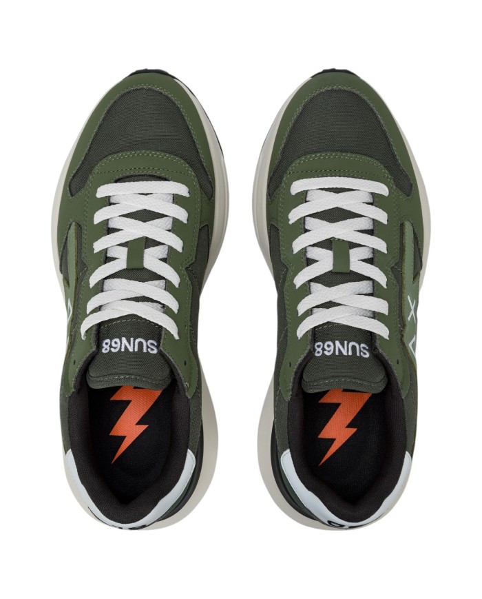 Sneakers Uomo Sun 68 Δ X Niki 2.0 Solid Leather Militare Scuro