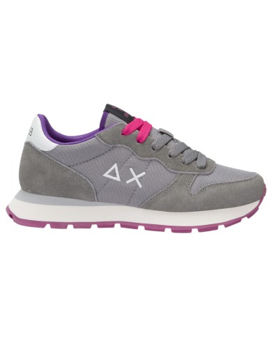 Sneakers Donna Sun 68 Δ X Ally Solid Mesh Suede Grigio Medio