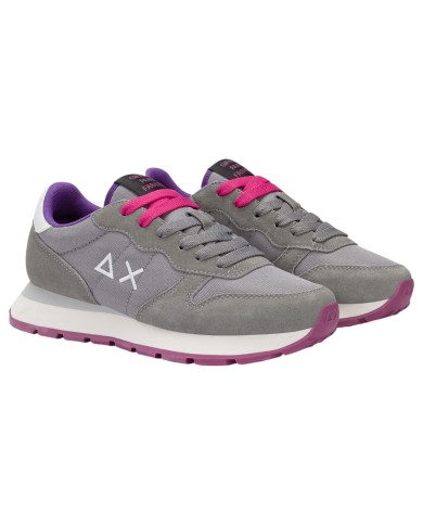 Sneakers Donna Sun 68 Δ X Ally Solid Mesh Suede Grigio Medio