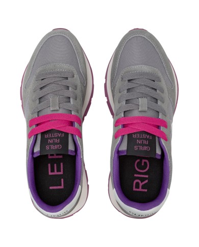 Sneakers Donna Sun 68 Δ X Ally Solid Mesh Suede Grigio Medio