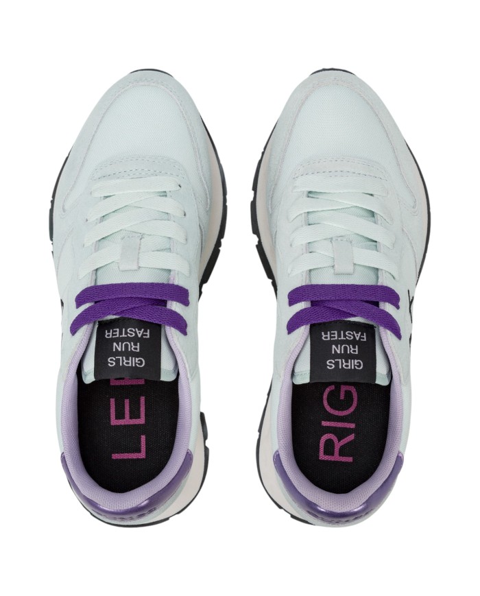 Sneakers Donna Sun 68 Δ X Ally Solid Mesh Suede Avorio